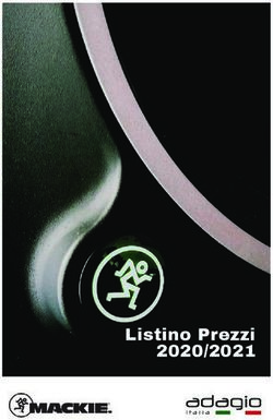 Listino Prezzi 2020/2021 - Adagio Italia