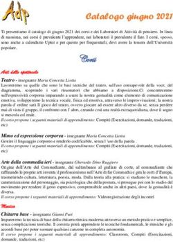 Corsi - Attività di Pensiero