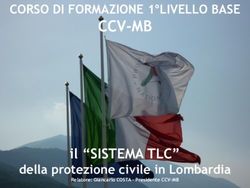 CCV-MB - il "SISTEMA TLC" - CORSO DI FORMAZIONE 1 LIVELLO BASE - della protezione civile in Lombardia - Protezione civile Monza
