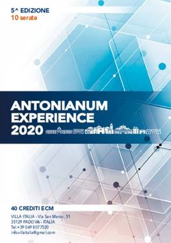 ANTONIANUM EXPERIENCE 2020 - 5 EDIZIONE 10 serate - MV Congressi