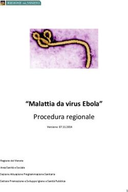 "Malattia da virus Ebola" - Procedura regionale