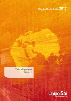 2017 Bilancio di Sostenibilità - Gruppo Unipol