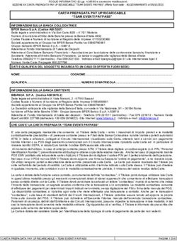 CARTA PREPAGATA PAY UP RICARICABILE "TEAM EVENTI PAYPASS" - Bibanca