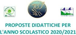 PROPOSTE DIDATTICHE PER L'ANNO SCOLASTICO 2020/2021