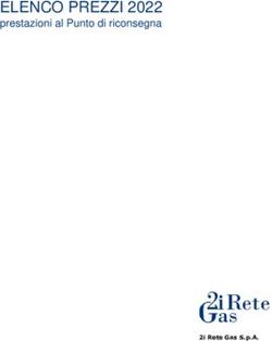 ELENCO PREZZI 2022 prestazioni al Punto di riconsegna - 2i Rete Gas