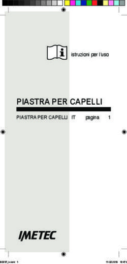 PIASTRA PER CAPELLI IT - istruzioni per l'uso pagina PIASTRA PER CAPELLI