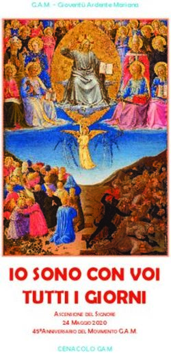 IO SONO CON VOI TUTTI I GIORNI - Giovent&ugrave; Ardente Mariana