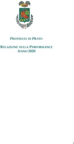 ROVINCIA DIDI P PRATORATO - ANNO 2020 RELAZIONE SULLA PERFORMANCE - Amministrazione ...