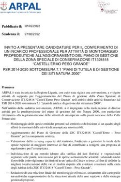INVITO A PRESENTARE CANDIDATURE PER IL CONFERIMENTO DI UN INCARICO PROFESSIONALE PER ATTIVITÀ DI MONITORAGGIO PROPEDEUTICHE ALL'AGGIORNAMENTO DEL ...