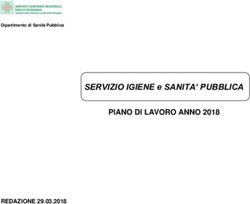 SERVIZIO IGIENE e SANITA' PUBBLICA - PIANO DI LAVORO ANNO 2018 REDAZIONE 29.03.2018