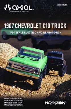 INSTRUCTION MANUAL BEDIENUNGSANLEITUNG MANUEL D'UTILISATION MANUALE DI ISTRUZIONI - AXI00001T1/T2 - Horizon Hobby