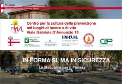 IN FORMA SI, MA IN SICUREZZA - Centro per la cultura della prevenzione nei luoghi di lavoro e di vita Viale Gabriele D'Annunzio 15 - Le Macchine ...