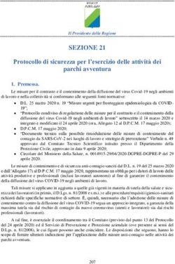 Protocollo di sicurezza per l'esercizio delle attivit&agrave; dei parchi avventura