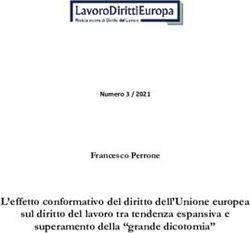 L'effetto conformativo del diritto dell'Unione europea sul diritto del lavoro tra tendenza espansiva e superamento della "grande dicotomia" ...