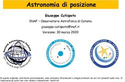 Astronomia di posizione - Giuseppe Cutispoto - Olimpiadi Italiane di Astronomia