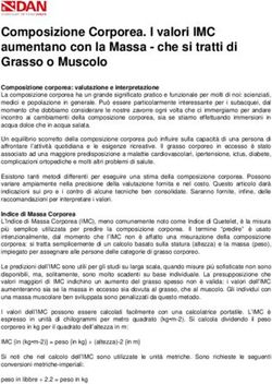 Composizione Corporea I Valori Imc Aumentano Con La Massa Che Si Tratti Di Grasso O Muscolo