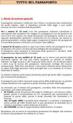 TUTTO SUL PASSAPORTO - TuttoCamere.it
