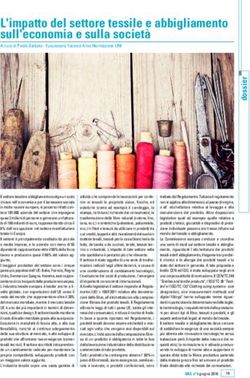 L'impatto del settore tessile e abbigliamento sull'economia e sulla societ&agrave;