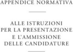 APPENDICE NORMATIVA ALLE ISTRUZIONI PER LA PRESENTAZIONE E L'AMMISSIONE DELLE CANDIDATURE