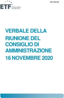 VERBALE DELLA RIUNIONE DEL CONSIGLIO DI AMMINISTRAZIONE 16 NOVEMBRE 2020