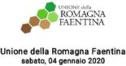 Unione della Romagna Faentina - sabato, 04 gennaio 2020