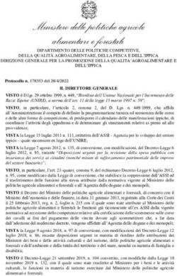 Ministero delle politiche agricole alimentari e forestali - JAMMA