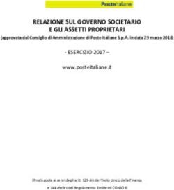 RELAZIONE SUL GOVERNO SOCIETARIO E GLI ASSETTI PROPRIETARI - Borsa Italiana