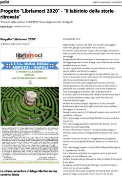 Progetto "Libriamoci 2020" - "Il labirinto delle storie ritrovate" - "Il labirinto delle storie ritrovate"