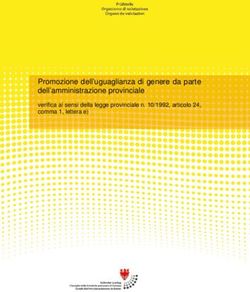 Promozione dell'uguaglianza di genere da parte dell'amministrazione provinciale - verifica ai sensi della legge provinciale n. 10/1992, articolo ...