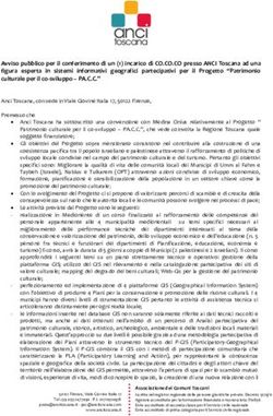 Avviso pubblico per il conferimento di un (1) incarico di CO.CO.CO presso ANCI Toscana ad una figura esperta in sistemi informativi geografici ...