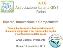 A.I.G. Associazione Italiana GIST - Onlus Ricerca, Innovazione e Competitivit&agrave;