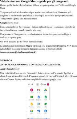 Videolezioni con Google Meet - guida per gli insegnanti - Virgilio Empoli
