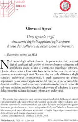 Giovanni Aprea* Uno sguardo sugli strumenti digitali applicati agli archivi: il caso dei software di descrizione archivistica - Bibliothecae.it