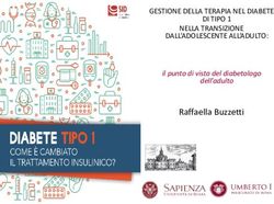 Raffaella Buzzetti - GESTIONE DELLA TERAPIA NEL DIABETE DI TIPO 1 NELLA TRANSIZIONE DALL'ADOLESCENTE ALL'ADULTO