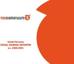 SOCIAL JOURNAL REPORTER - Guida Percorso a.s. 2020-2021 - Noisiamofuturo