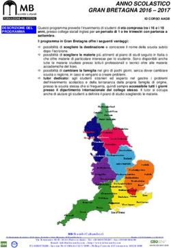 ANNO SCOLASTICO GRAN BRETAGNA 2016 2017 - ID CORSO AAGB - MB Scambi Culturali