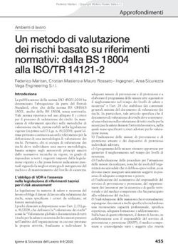 Un metodo di valutazione dei rischi basato su riferimenti normativi: dalla BS 18004 alla ISO/TR 14121-2