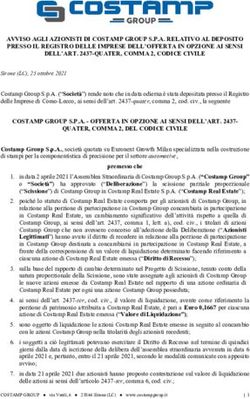 COSTAMP GROUP S.P.A - OFFERTA IN OPZIONE AI SENSI DELL'ART. 2437- CS Avviso di offerta in opzione