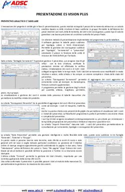 PRESENTAZIONE ES VISION PLUS - ADSC Software & Consulting