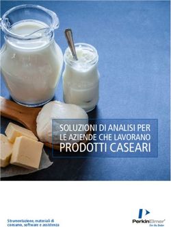 PRODOTTI CASEARI SOLUZIONI DI ANALISI PER LE AZIENDE CHE LAVORANO - Strumentazione, materiali di consumo, software e assistenza