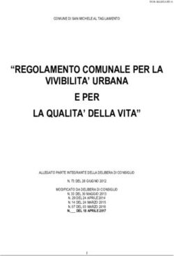 REGOLAMENTO COMUNALE PER LA VIVIBILITA' URBANA E PER LA QUALITA' DELLA VITA