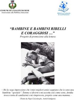 "BAMBINE E BAMBINI RIBELLI E CORAGGIOSI " - Progetto di promozione alla lettura - Comune ...