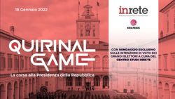 QUIRINAL game La corsa alla Presidenza della Repubblica - 18 Gennaio 2022 - True News.