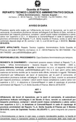 REPARTO TECNICO LOGISTICO AMMINISTRATIVO SICILIA - Gdf
