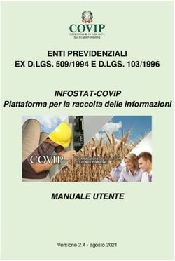 ENTI PREVIDENZIALI EX D.LGS. 509/1994 E D.LGS. 103/1996 - INFOSTAT-COVIP - MANUALE UTENTE - Piattaforma per la raccolta delle informazioni