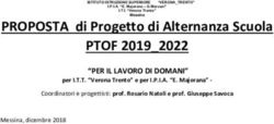 PROPOSTA di Progetto di Alternanza Scuola - PTOF 2019_2022