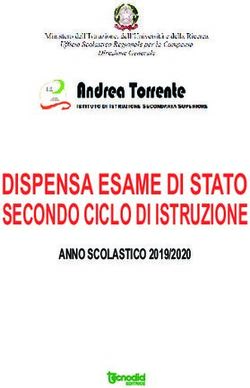 DISPENSA ESAME DI STATO SECONDO CICLO DI ISTRUZIONE - ANNO SCOLASTICO 2019/2020