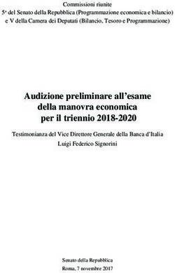 Audizione preliminare all'esame della manovra economica per il triennio 2018-2020 - Banca d'Italia