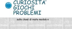 CURIOSITA' GIOCHI PROBLEMI - sulle classi di resto modulo
