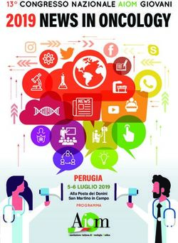 2019 NEWS IN ONCOLOGY - PERUGIA - 13 CONGRESSO NAZIONALE AIOM GIOVANI